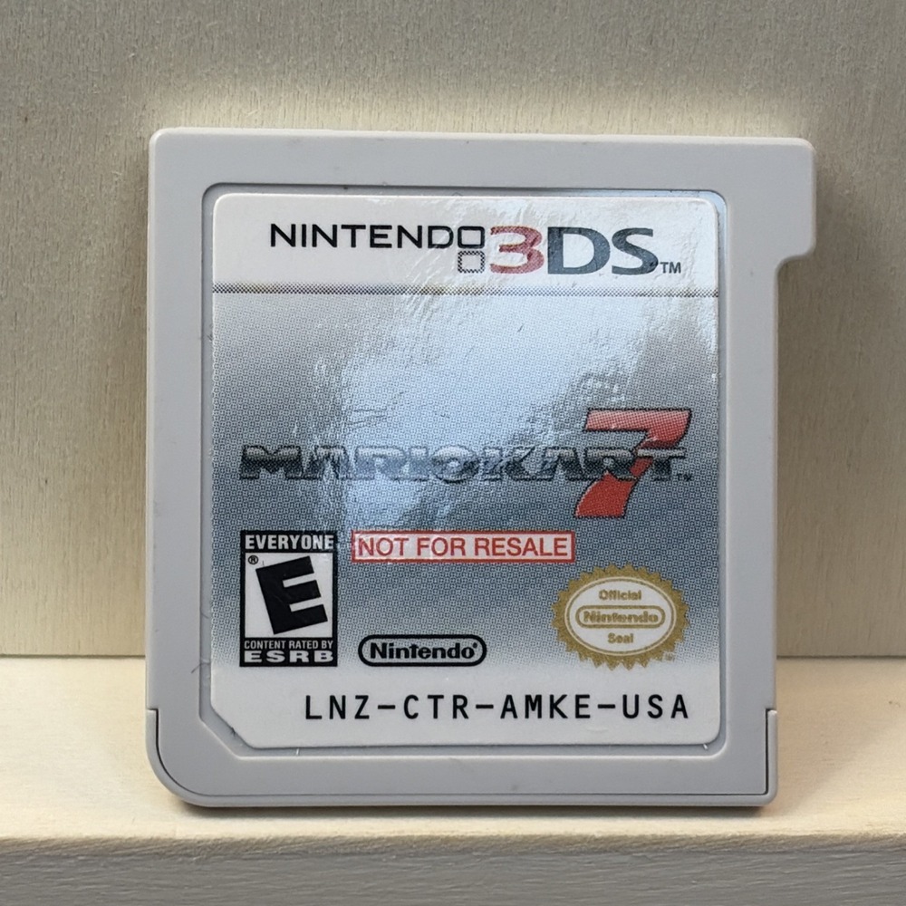 Mario Kart 7 - Nintendo 3DS NOT FOR RESALE - STORE DEMO CART. MINT - T&W